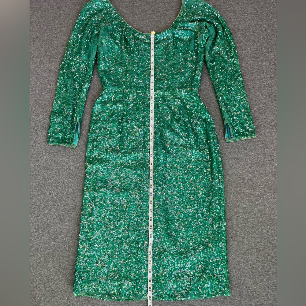 Elegant Green Sequin Dress
